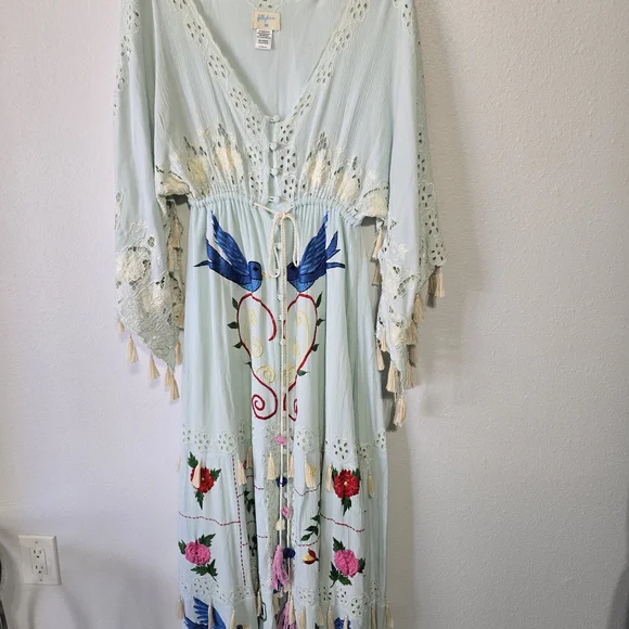 Fillyboo Light Blue Embroidered Dress - Picture 1 of 8